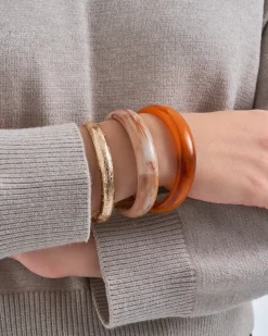 Ensemble de bracelets joncs - Natural Brown