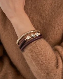 Ensemble de bracelets joncs - Golden Earth