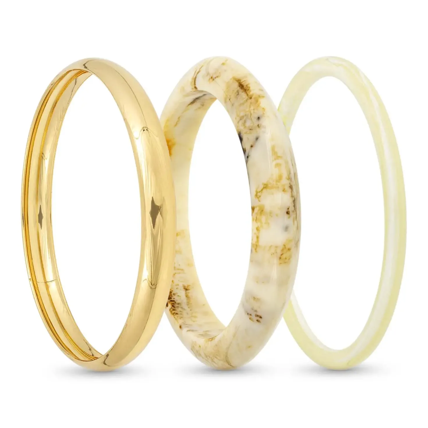 Ensemble de bracelets joncs - Soft Marble