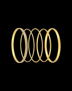 Ensemble de bracelets joncs - Wonderful Gold