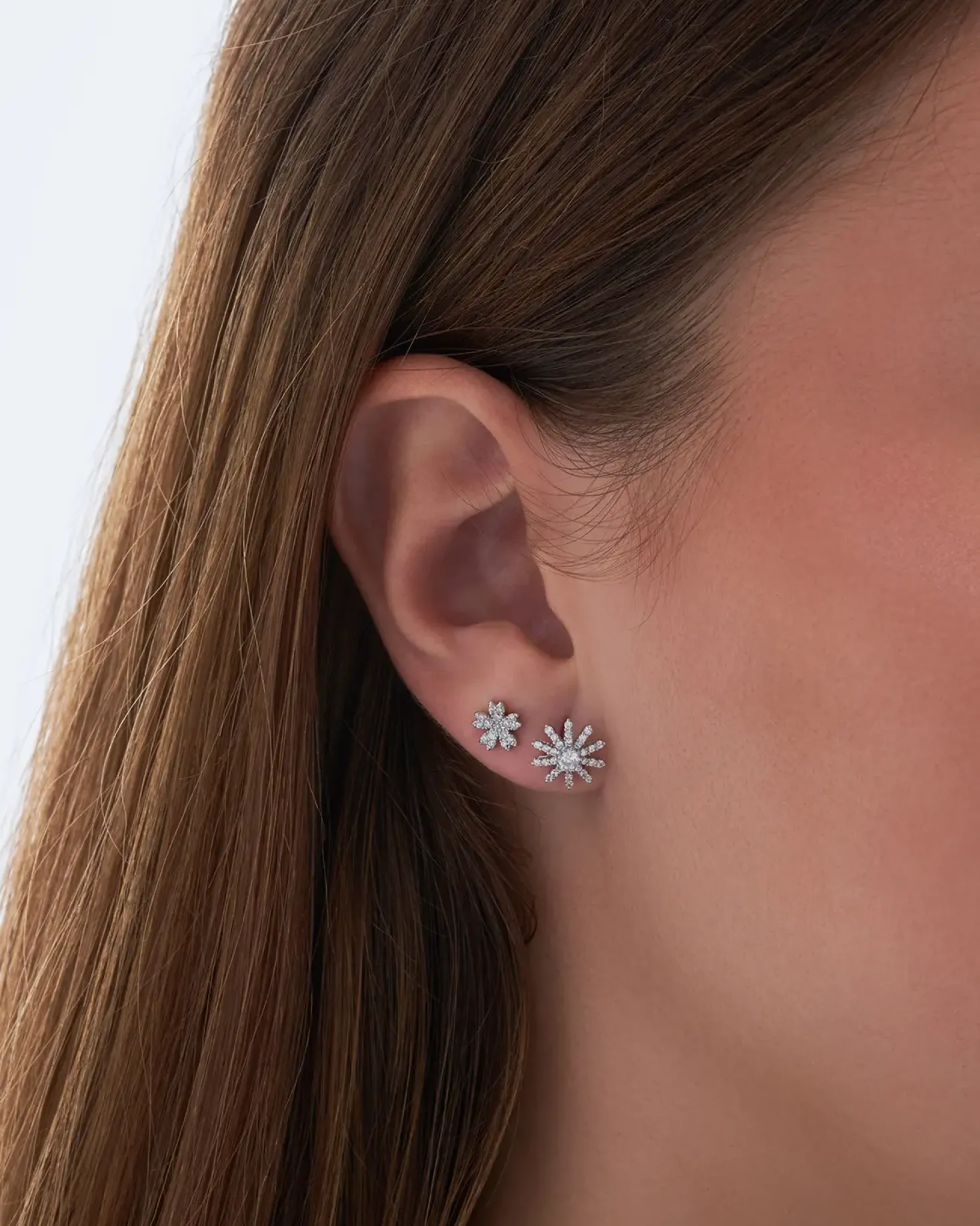 Ensemble de clous d'oreilles - Wonderful Flowers