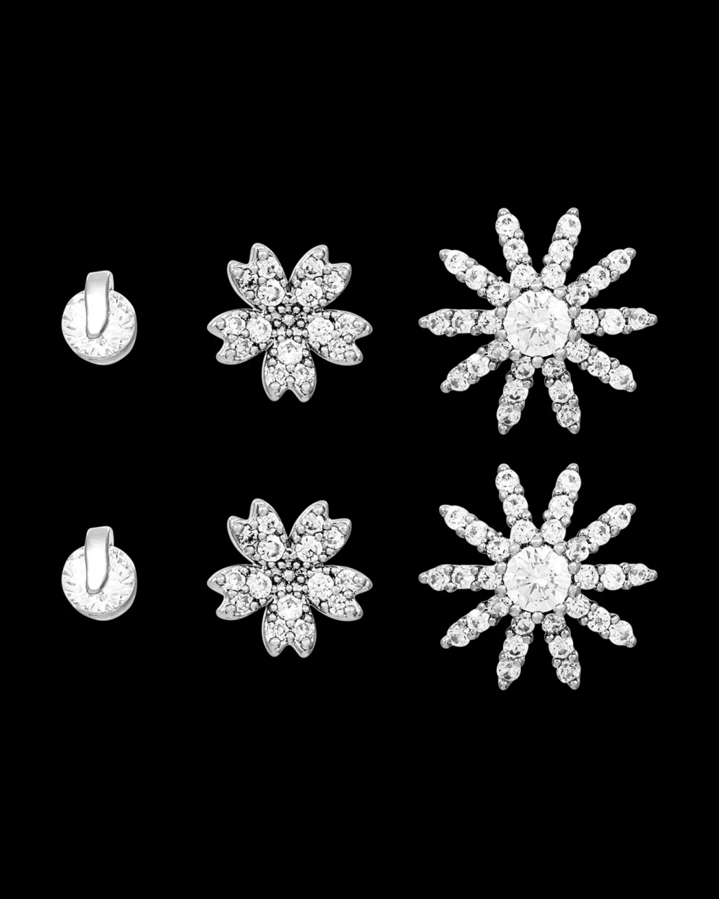 Ensemble de clous d'oreilles - Wonderful Flowers