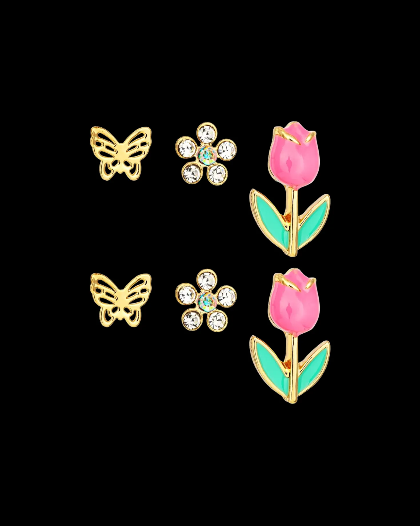 Ensemble de clous d'oreilles - Spring Wonder