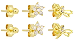 Ensemble de clous d'oreilles - Spring Trio