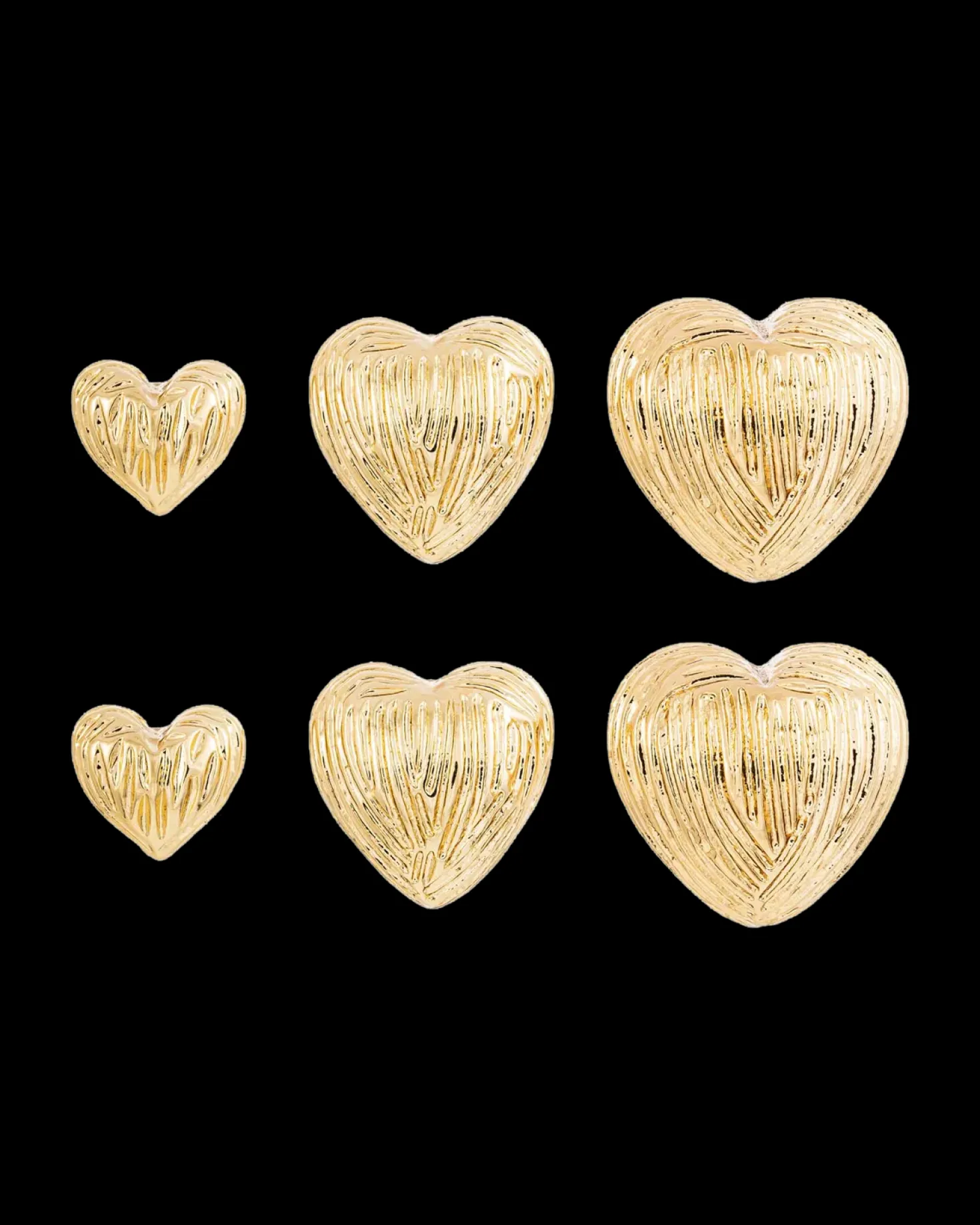 Ensemble de clous d'oreilles - Love Trio