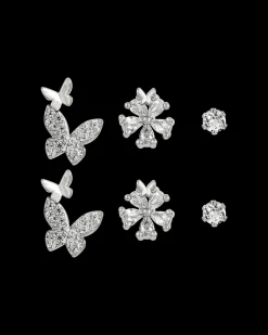 Ensemble de clous d'oreilles - Silver Garden
