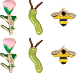 Ensemble de clous d'oreilles - Garden Whimsy