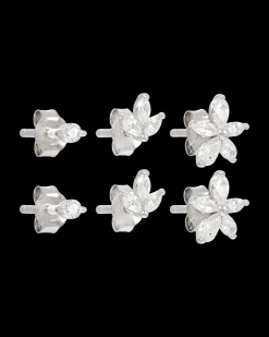 Ensemble de clous d'oreilles - Floral Trio