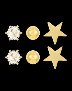 Ensemble de clous d'oreilles - Star Shine