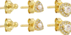 Ensemble de clous d'oreilles - Sparkly Trio