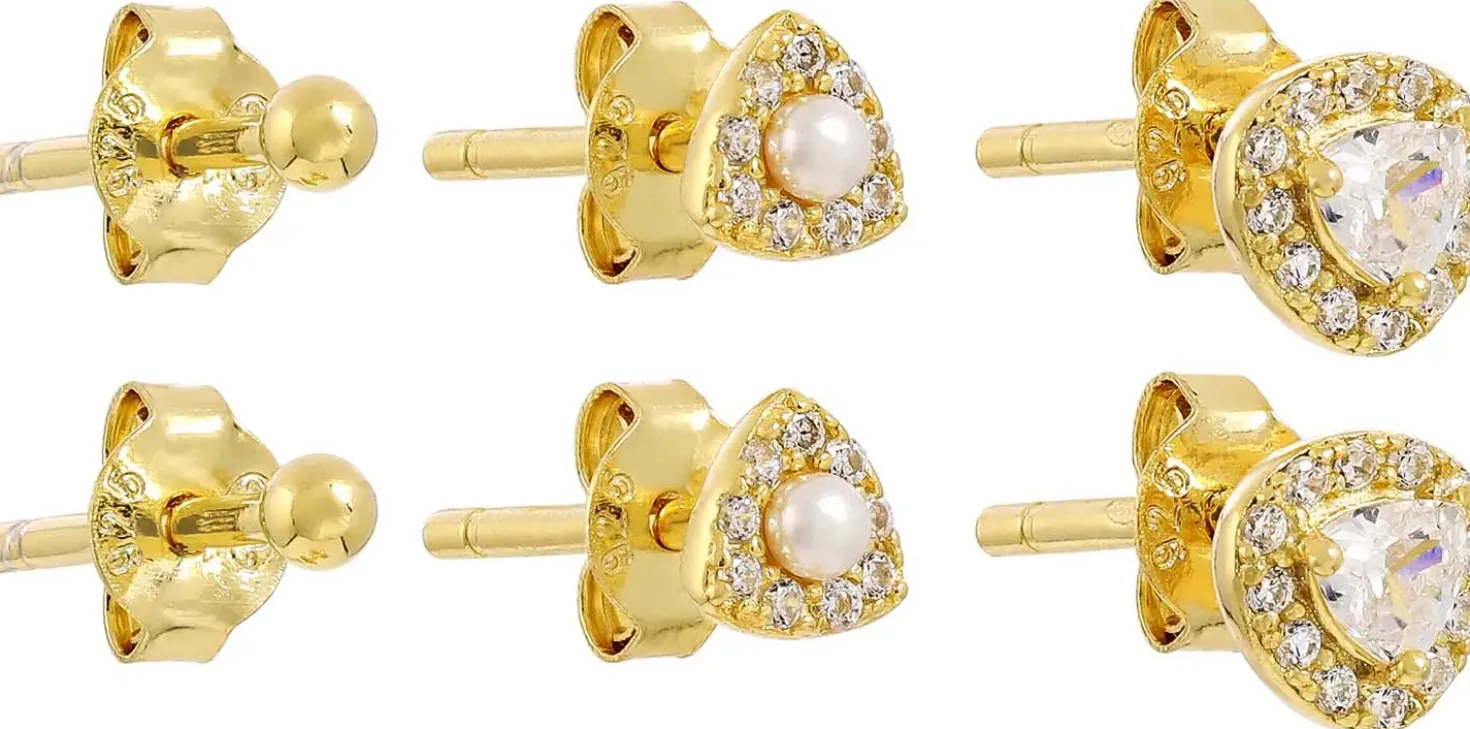 Ensemble de clous d'oreilles - Sparkly Trio
