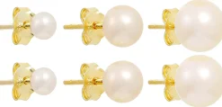 Ensemble de clous d'oreilles - Pearly Essentials