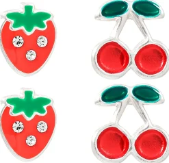 Ensemble de clous d'oreilles - Red Fruits
