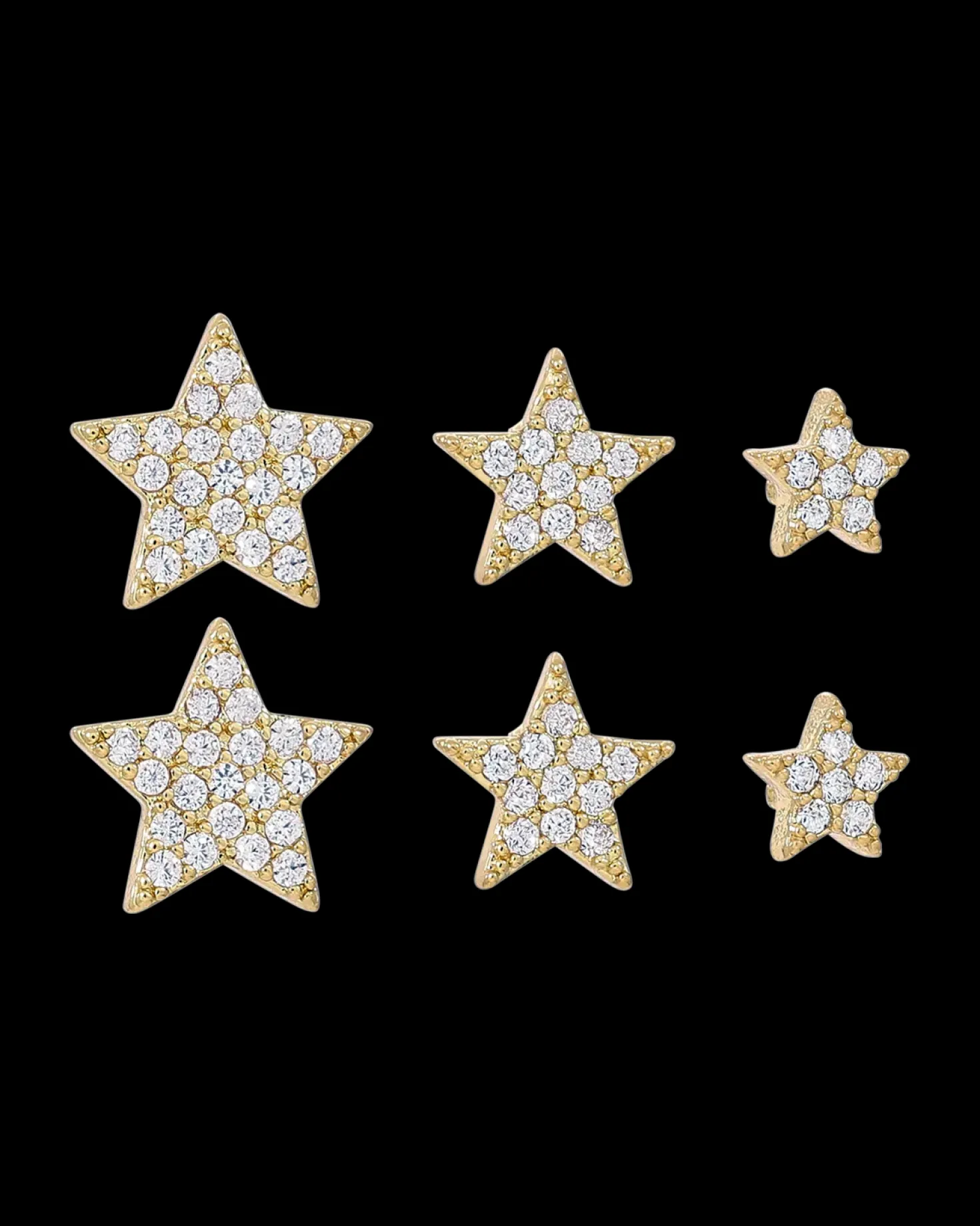 Ensemble de clous d'oreilles - Night Stars