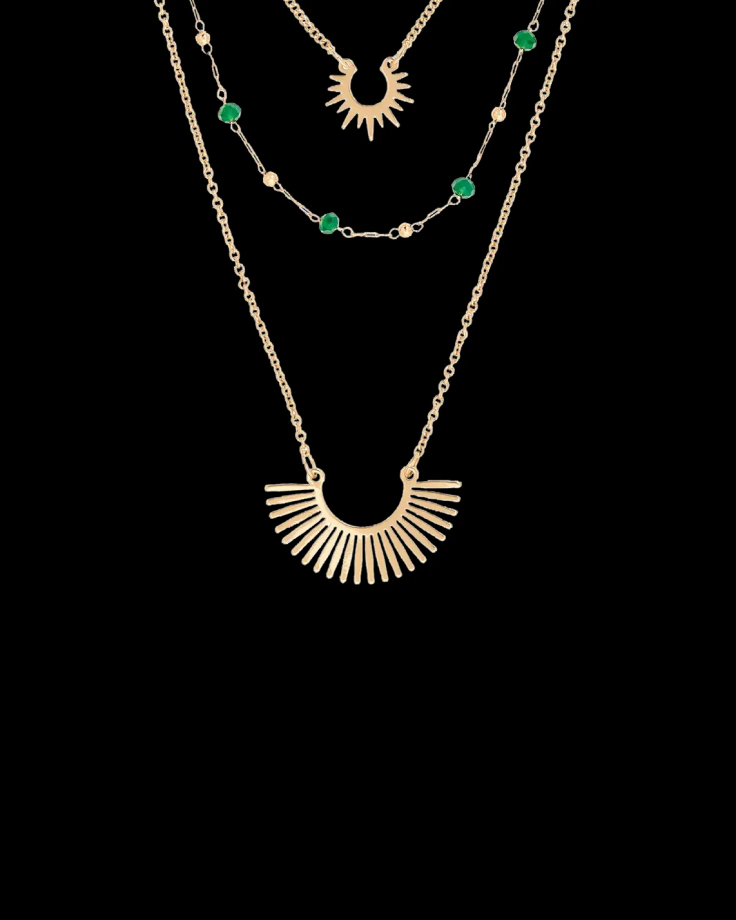 Ensemble de colliers - Sunny Gold