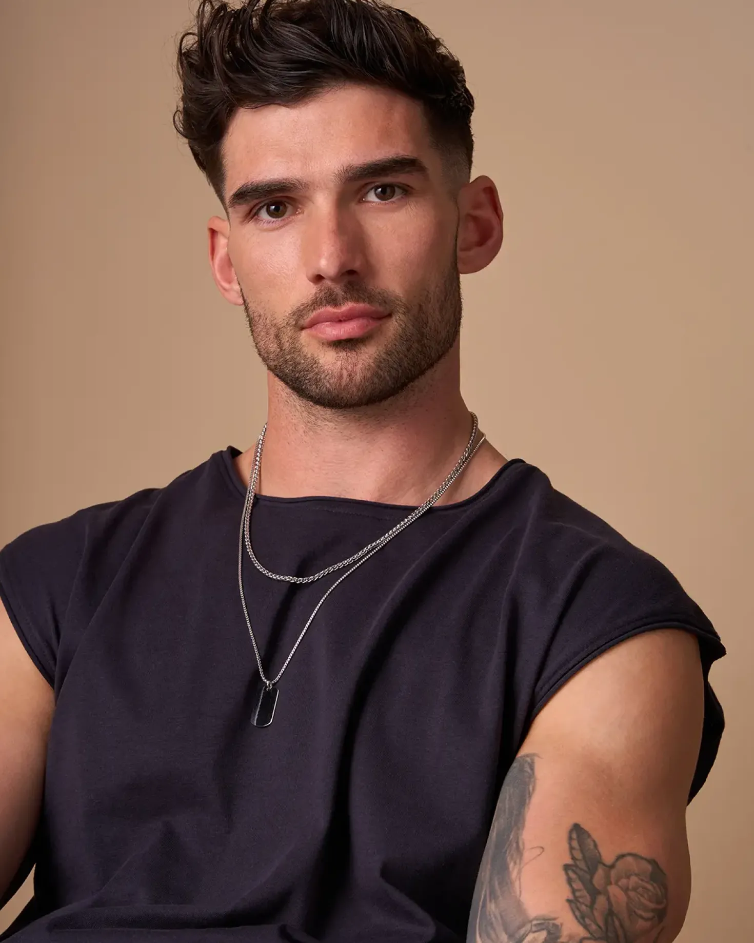 Ensemble de colliers pour homme - Silver Tag