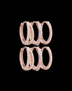 Ensemble de créoles - Basic Rose