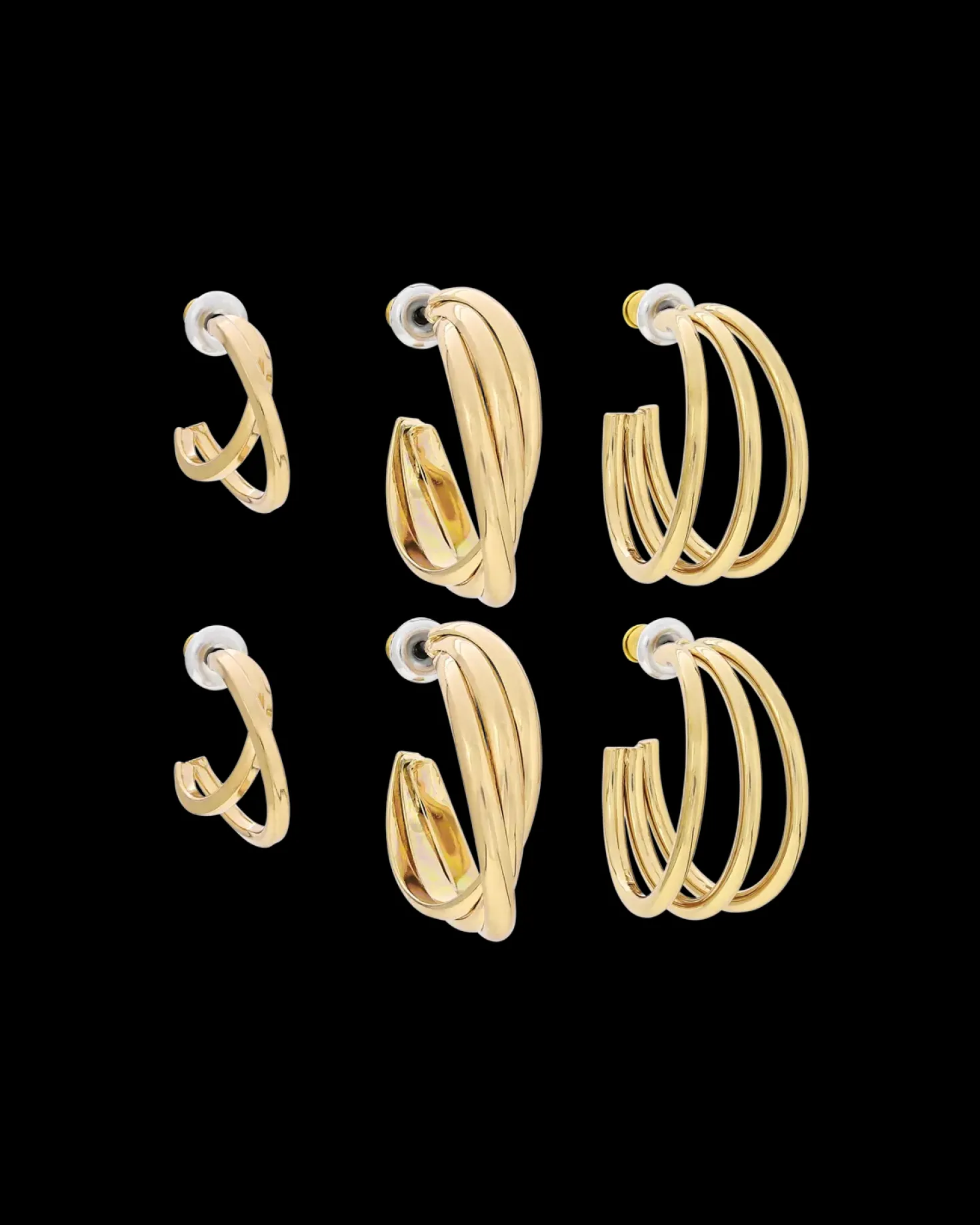 Ensemble de créoles - Golden Twist