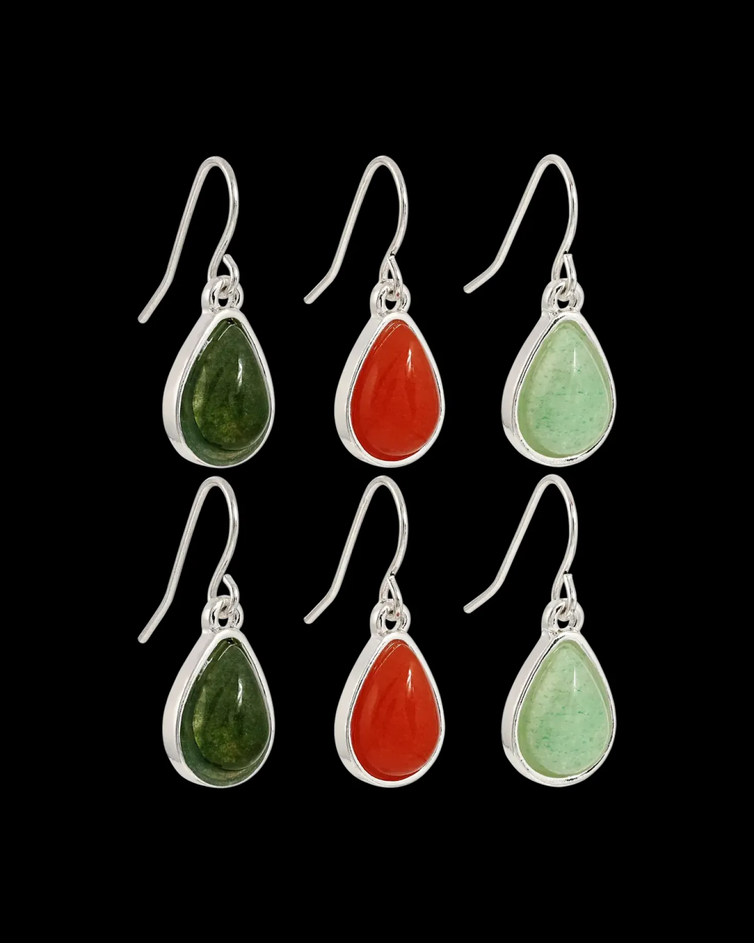 Ensemble de pendants d'oreilles - Aventurine Gems