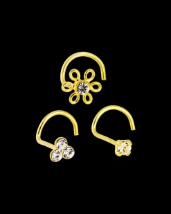 Ensemble de piercings - Golden Trio