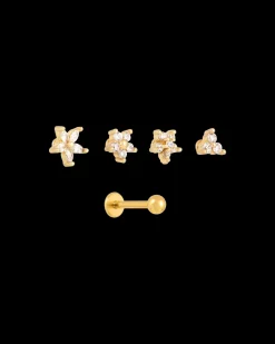Ensemble de piercings - Golden Blossoms
