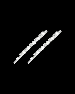 Ensemble d'épingles à cheveux - Silver Rhinestones