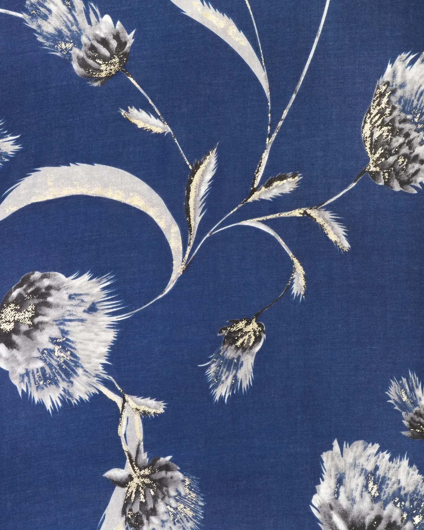 Foulard - Floral Navy