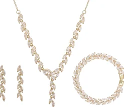 Parure de bijoux - Golden Leaves