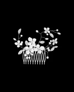 Peigne à cheveux - White Blossom