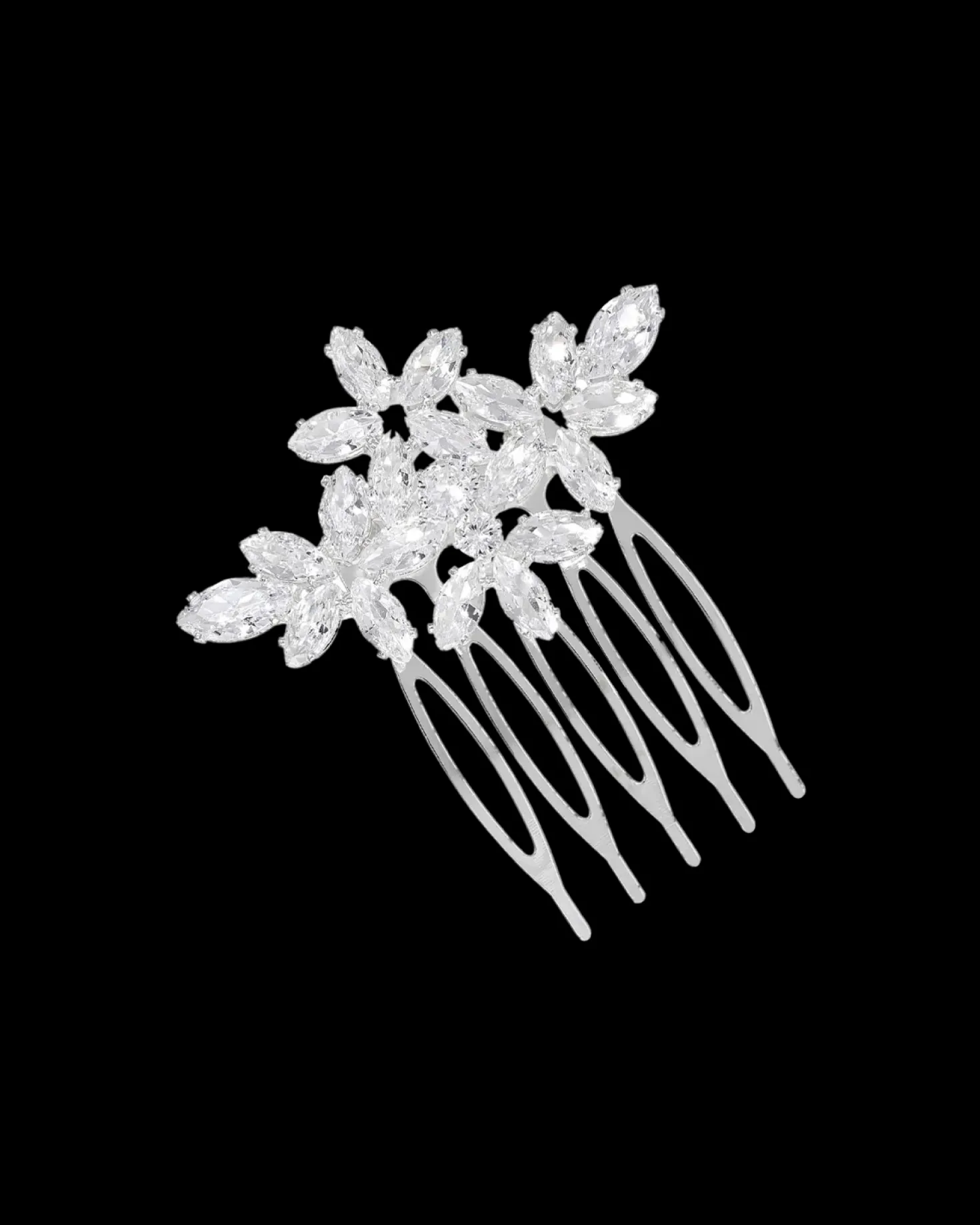 Peigne - Floral Zirconia