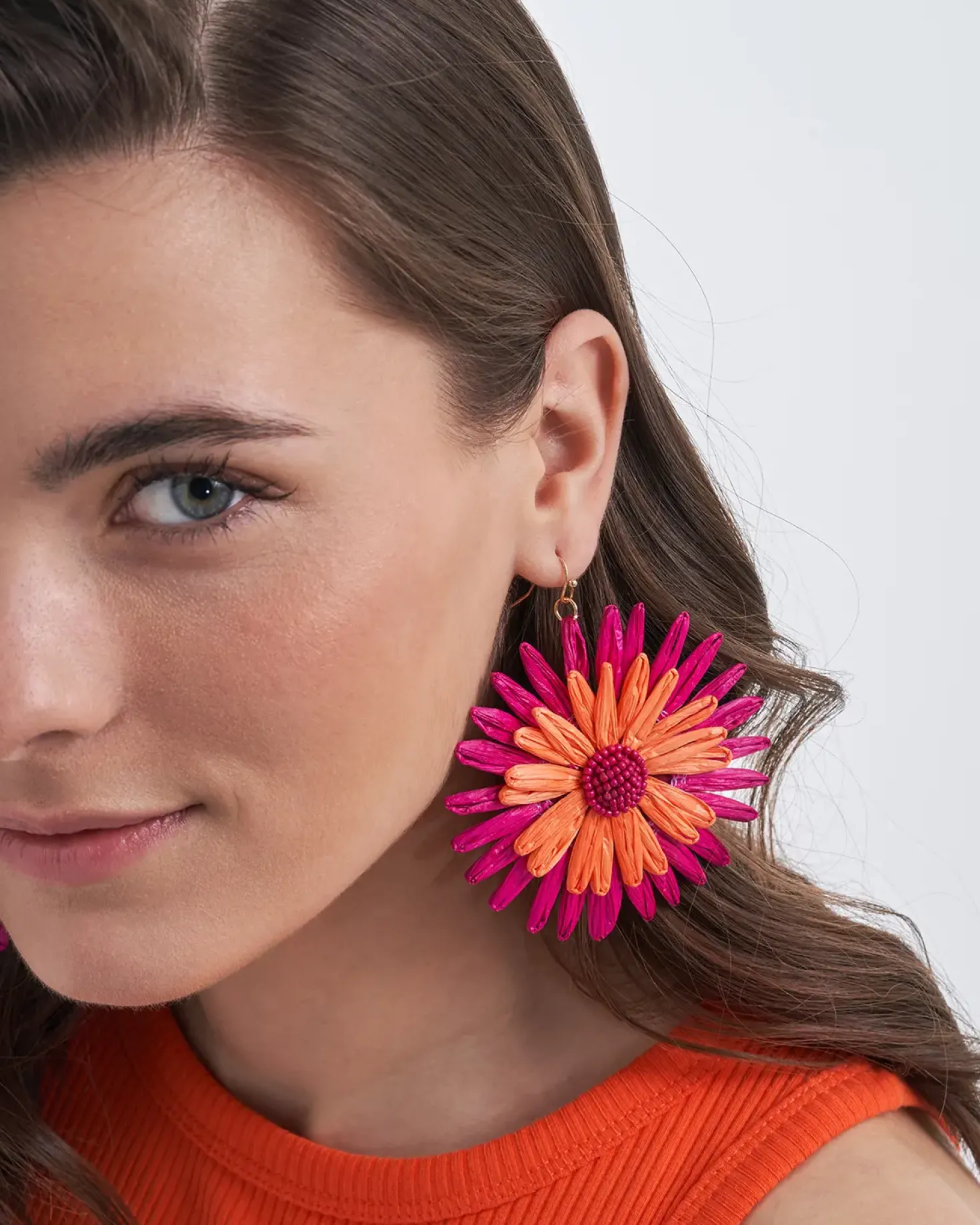 Pendants d'oreilles - Fuchsia Bloom