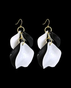 Pendants d'oreilles - Monochrome Leaves