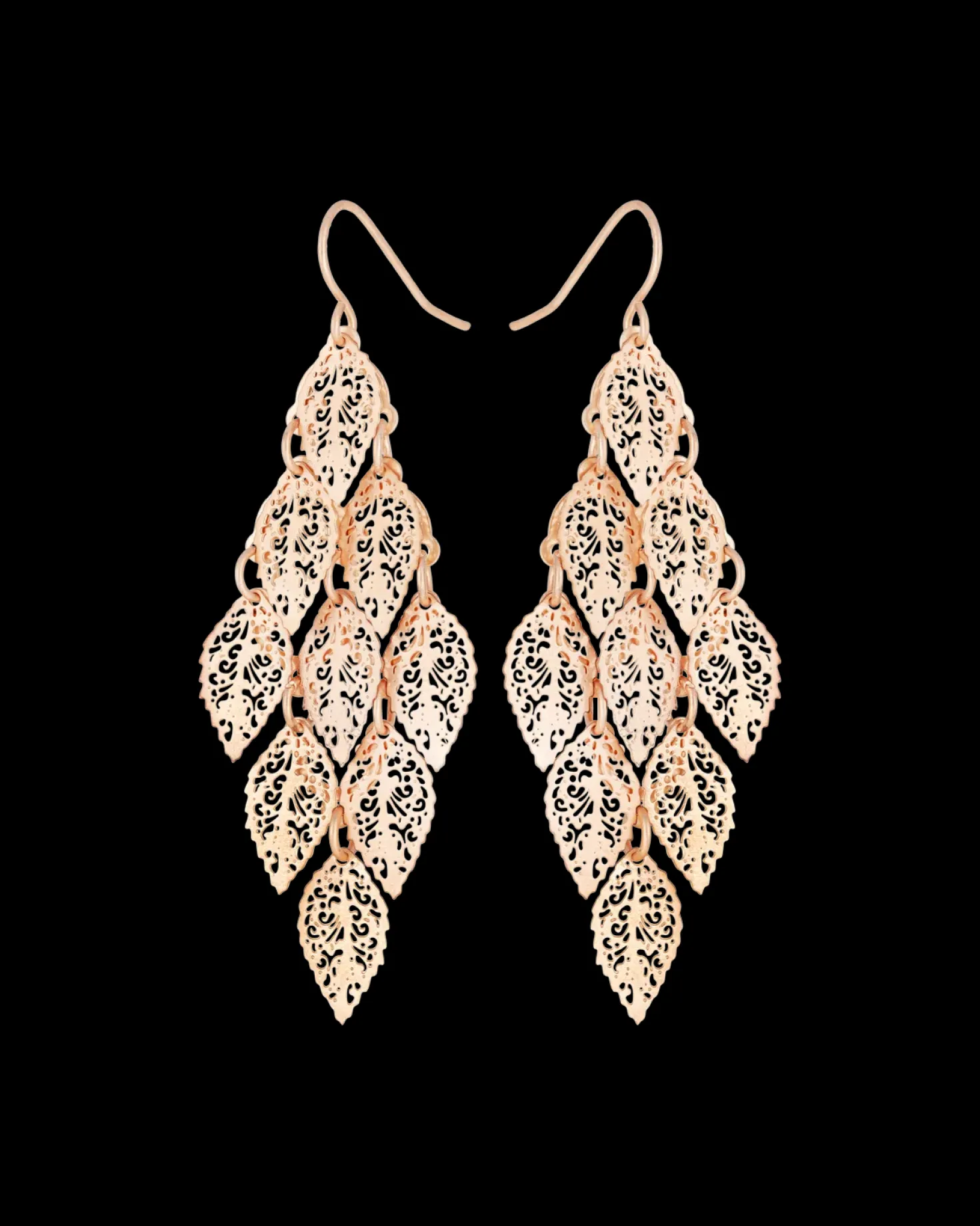 Pendants d'oreilles - Rose Leaves
