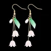 Pendants d'oreilles - Rose Tulip