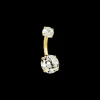Piercing - Golden Zirkonia