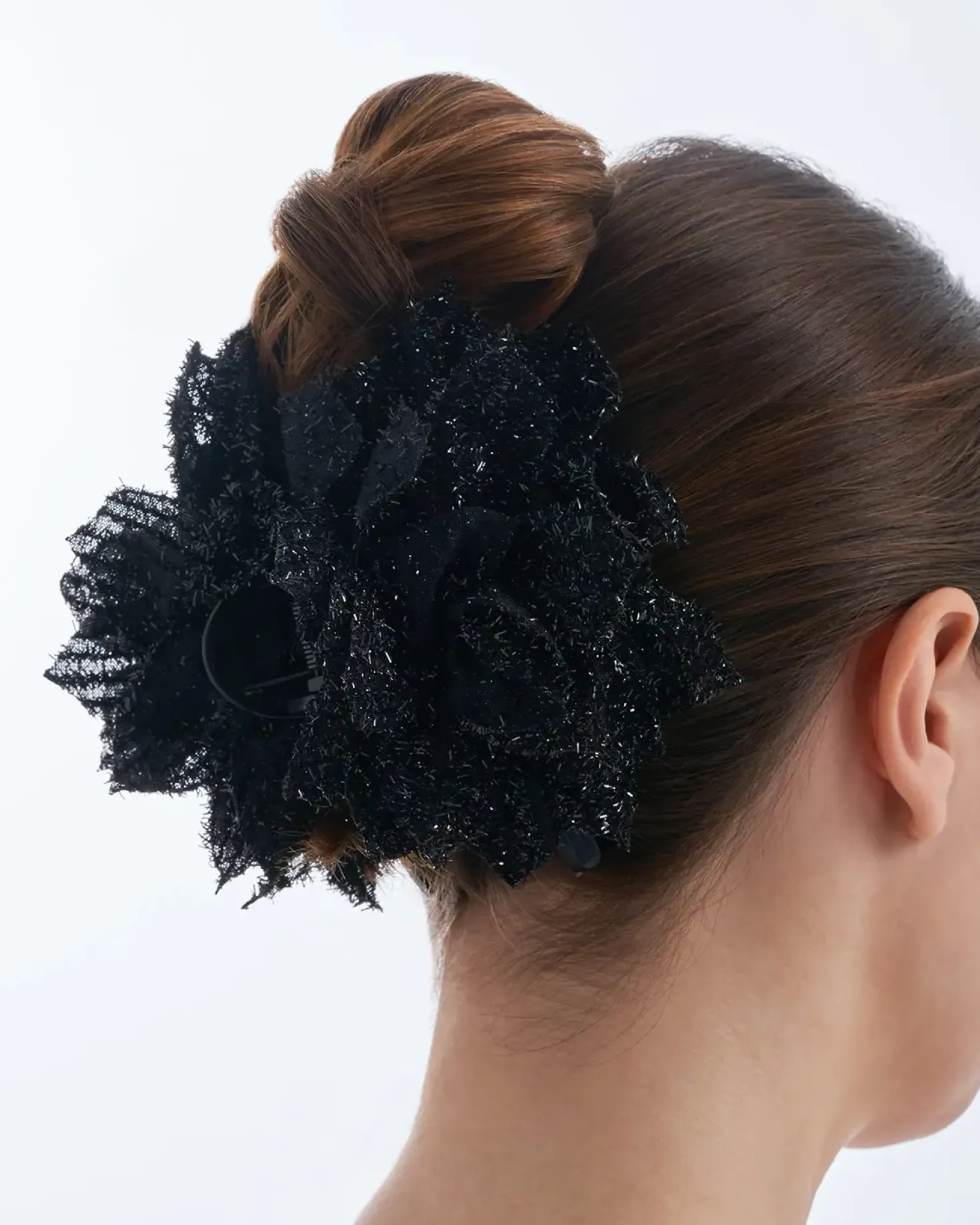 Pince à cheveux - Black Glitter