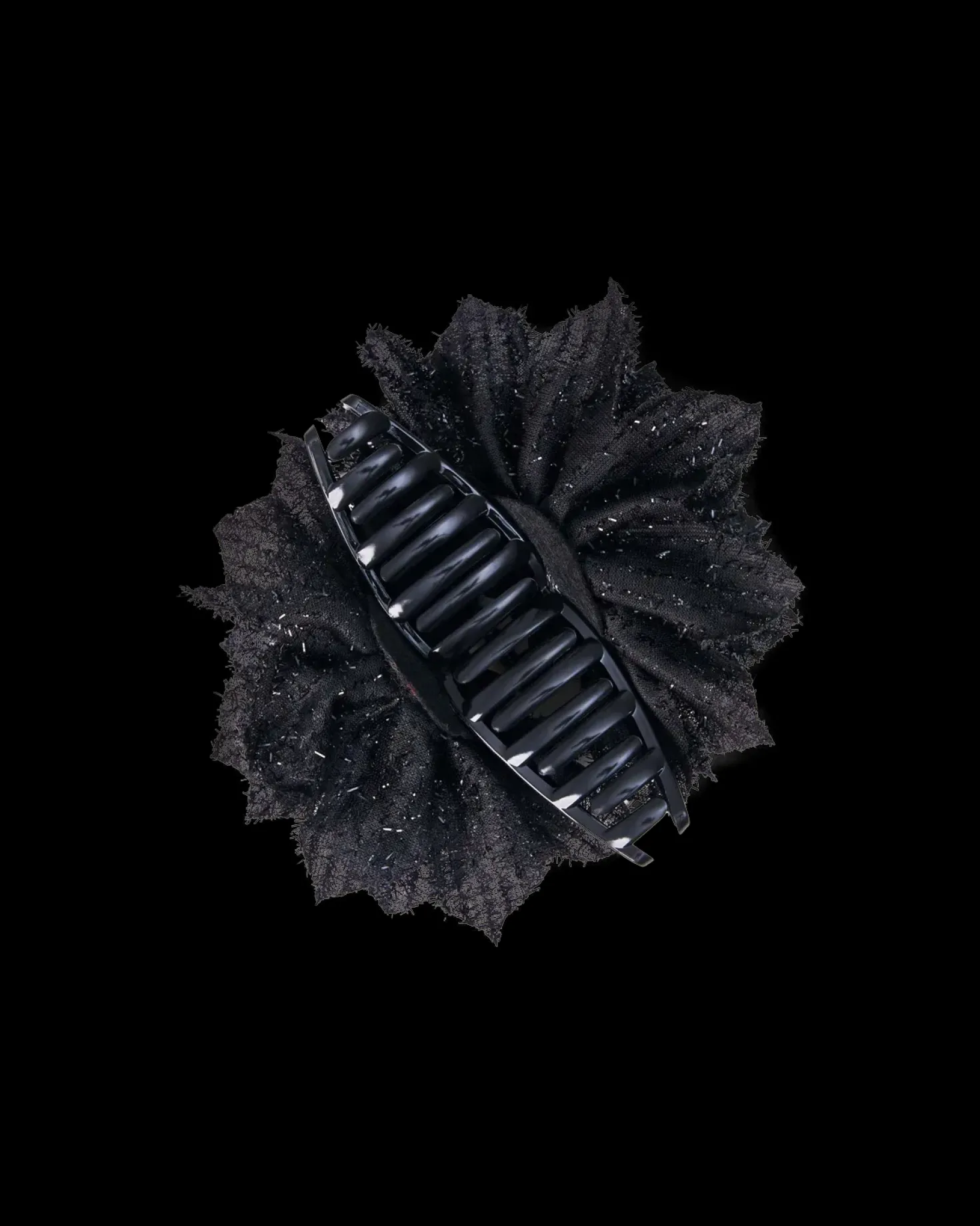 Pince à cheveux - Black Glitter