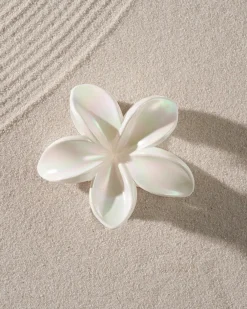 Pince à cheveux - White Aloha