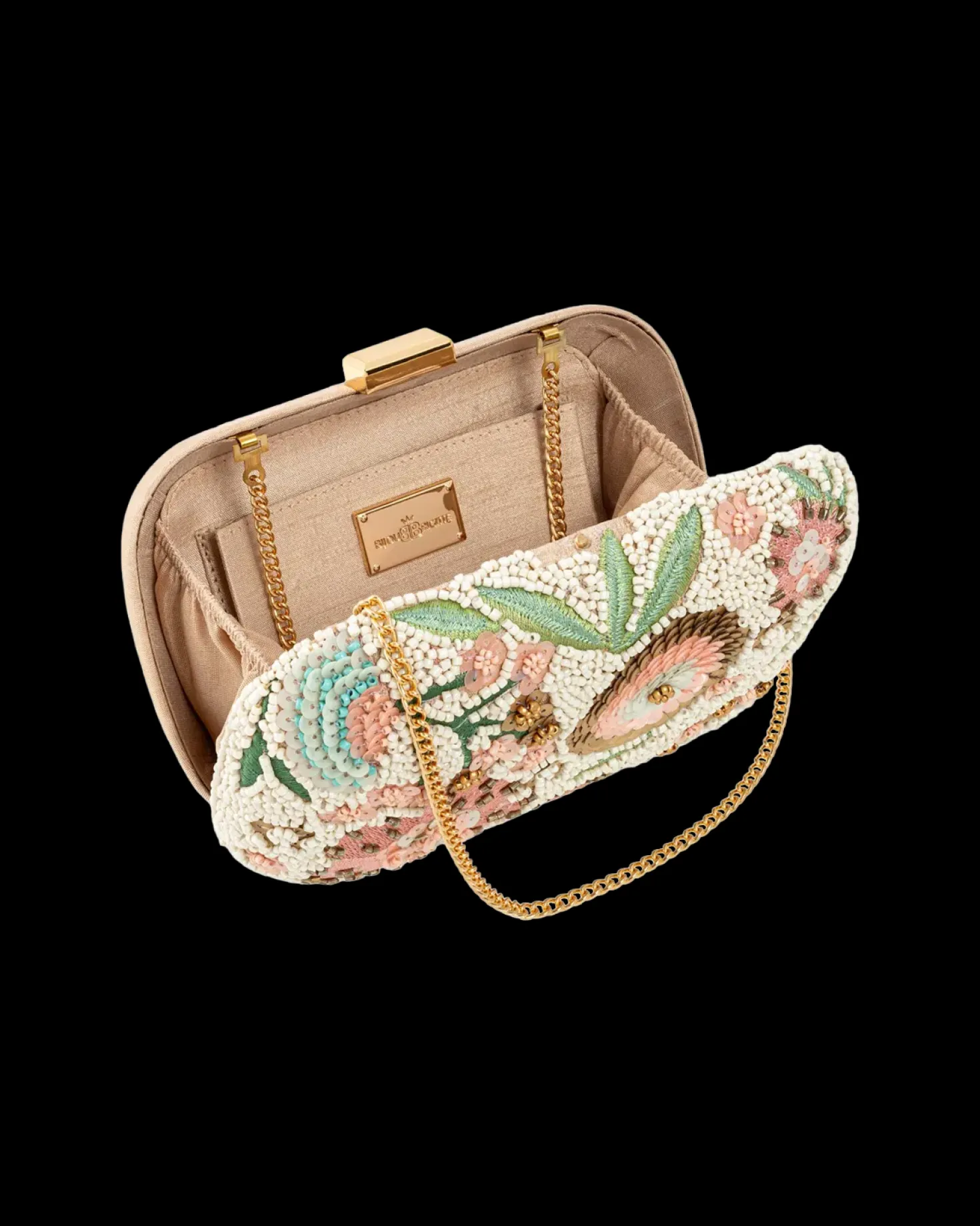 Pochette rigide - Beaded Blossom