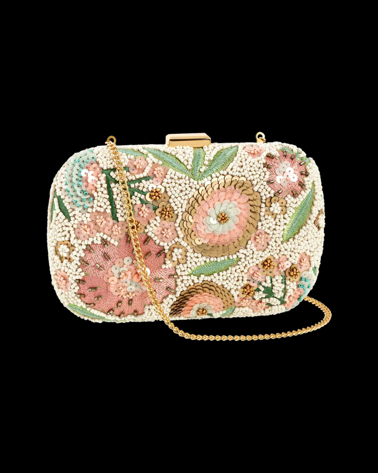 Pochette rigide - Beaded Blossom