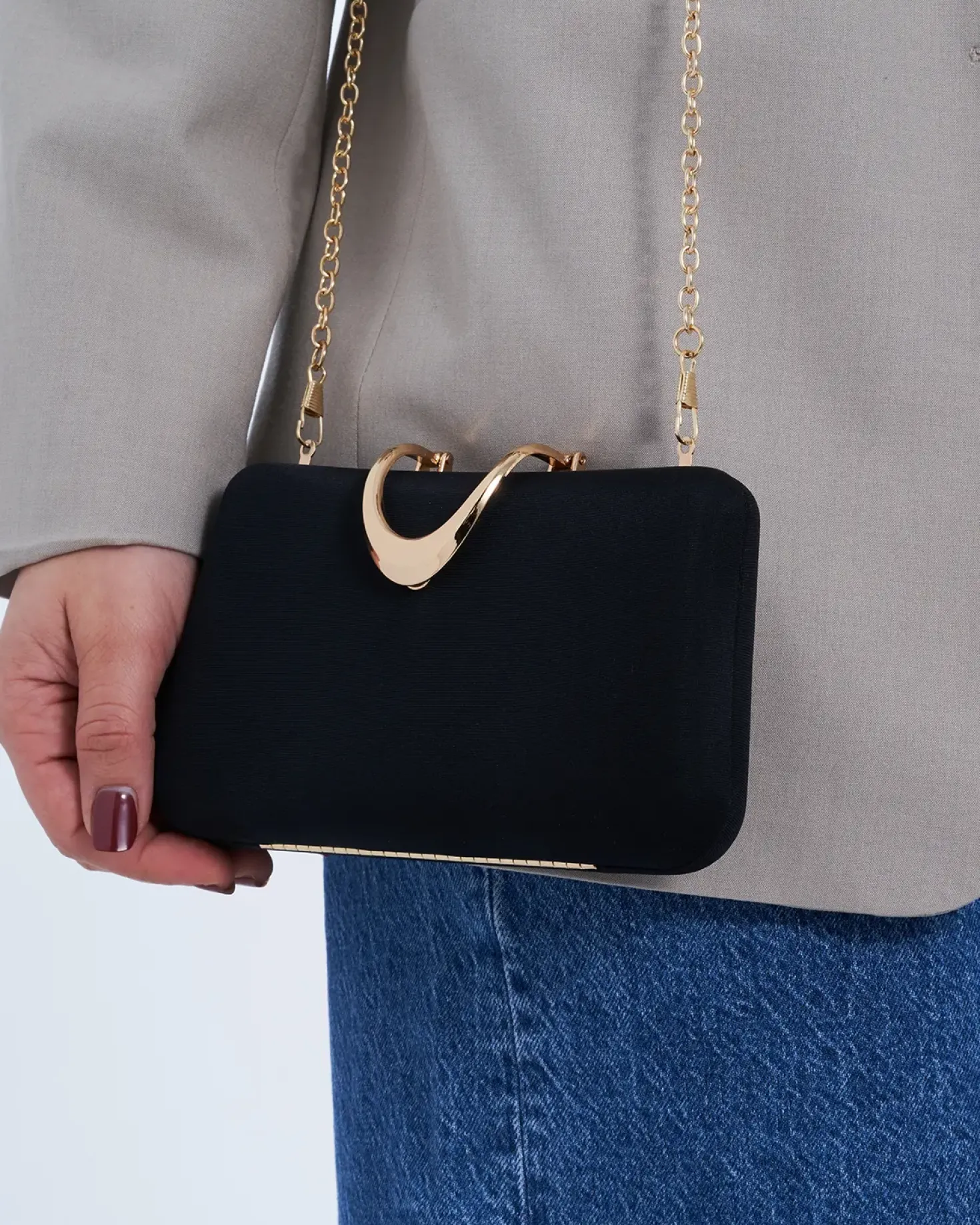 Pochette rigide - Black Glamour