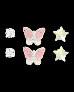 Set de boucles d'oreilles - Pink Butterfly