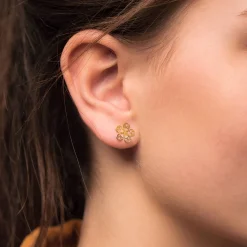 Set de boucles d'oreilles - Flower Heart