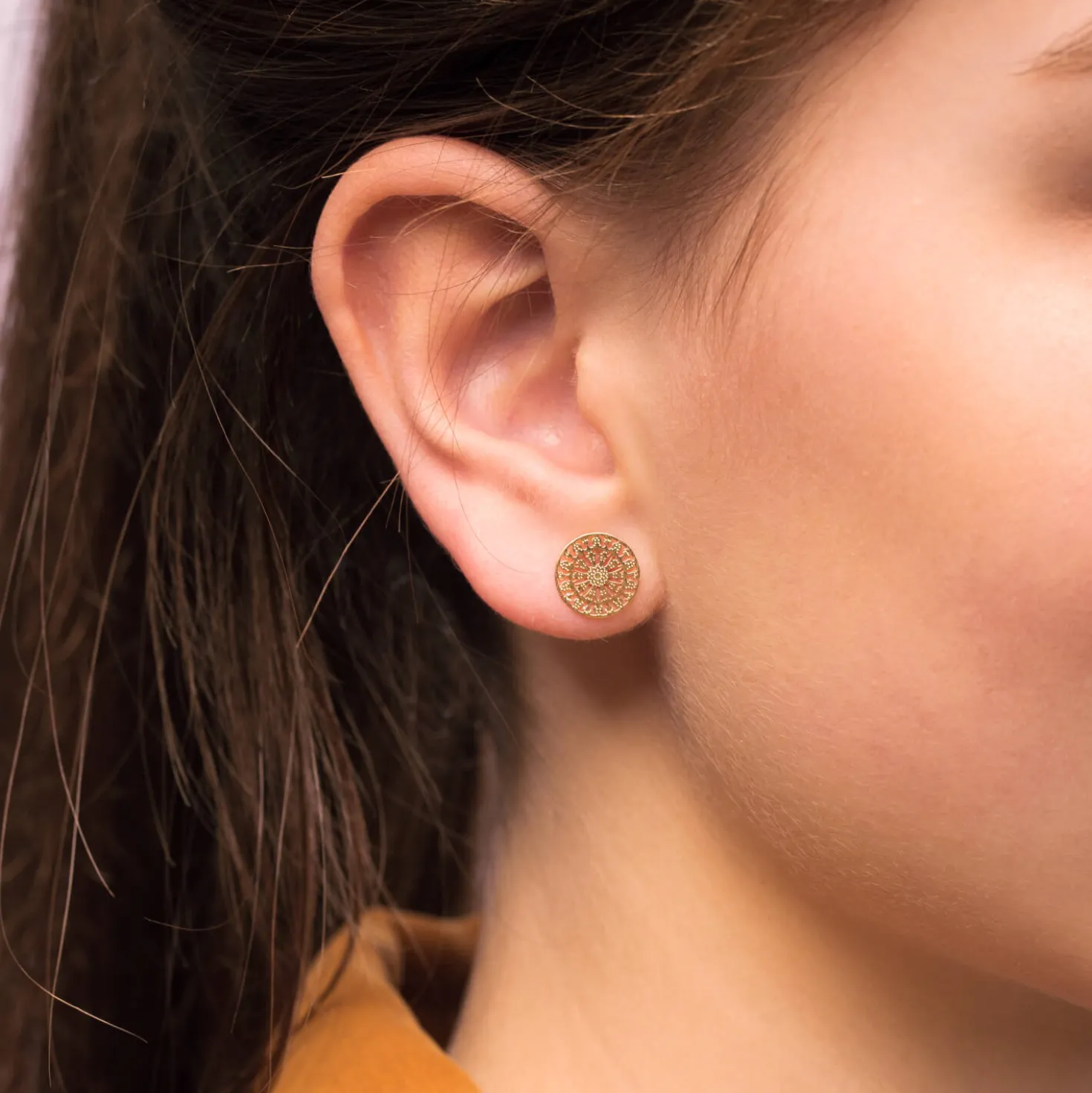 Set de boucles d'oreilles - Flower Heart
